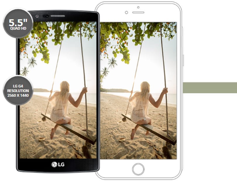 Ebben sokkal jobb az LG G4, mint az iPhone 6-ok – az LG szerint