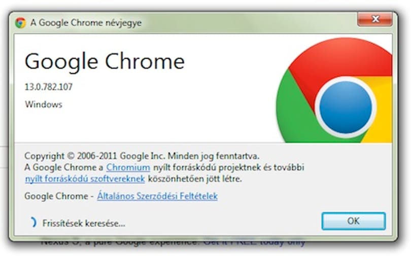 Letölthető a végleges Chrome 13: villámgyors!