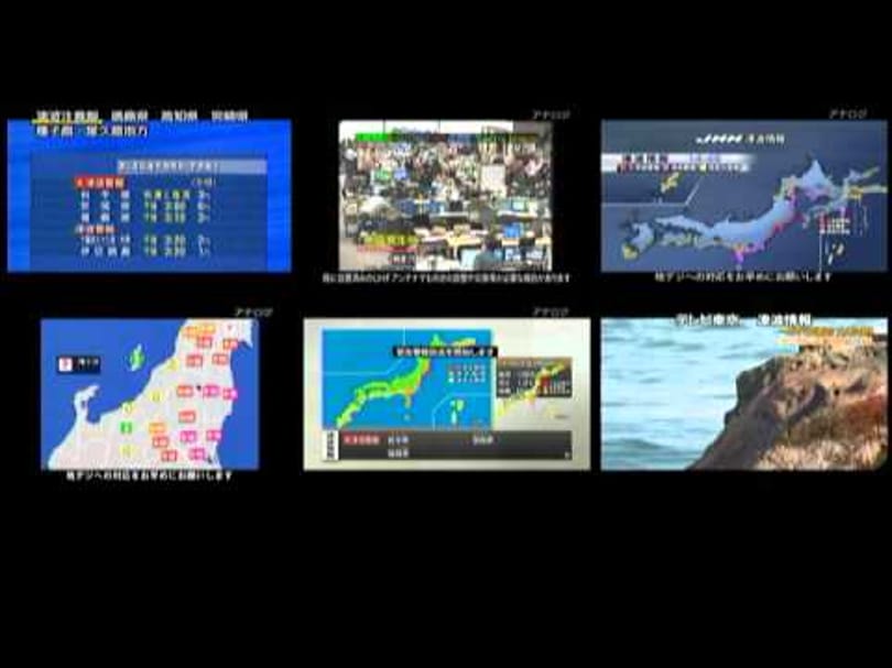 Videó: a földrengés első percei a japán tévékben