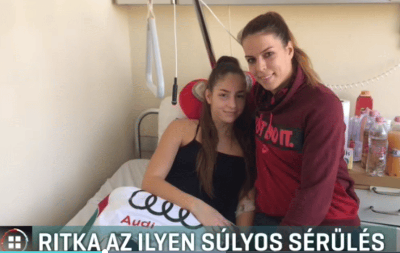 Több helyen repedt meg a veséje meccs közben a kókai kézilabdás lánynak