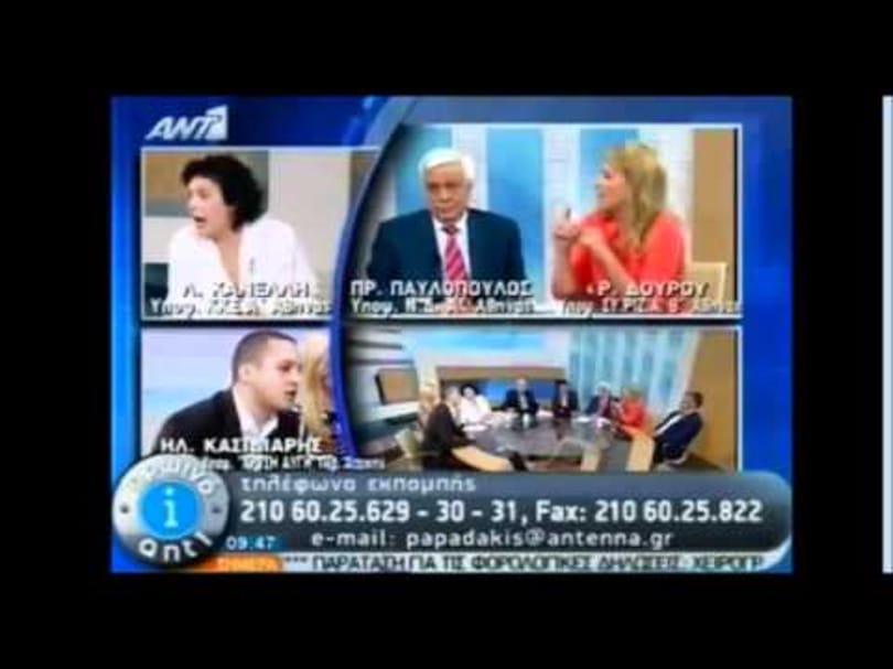 Verekedés élő adásban: be is perli áldozatait a görög neonáci