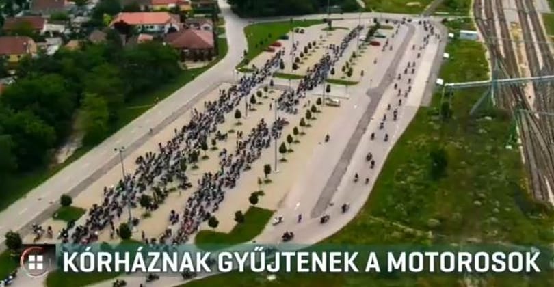 Jótékonysági gurulás: az esztergomi kórházért motoroztak