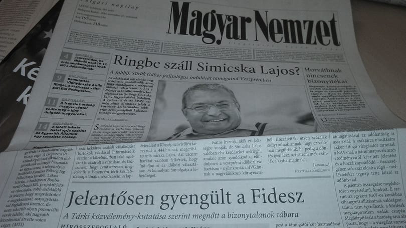 Eléggé erős lett ma a Magyar Nemzet címlapja – fotó