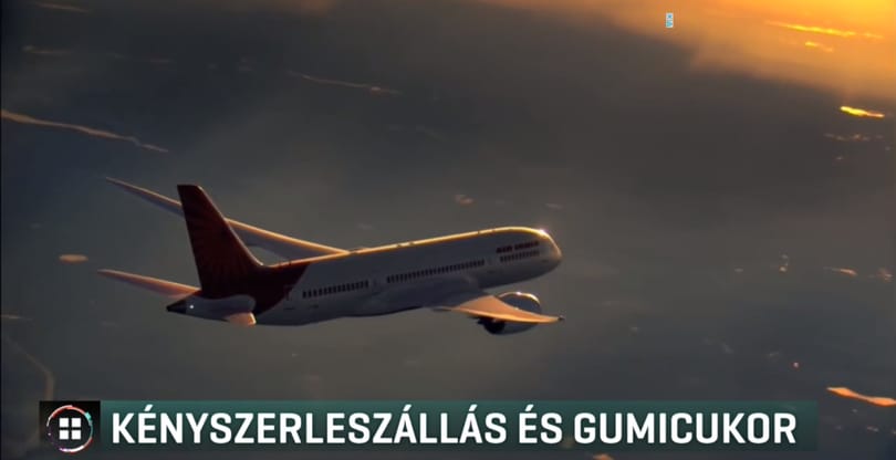 Félrenyelt gumicukor miatt kellett kényszerleszállnia egy gépnek Budapesten