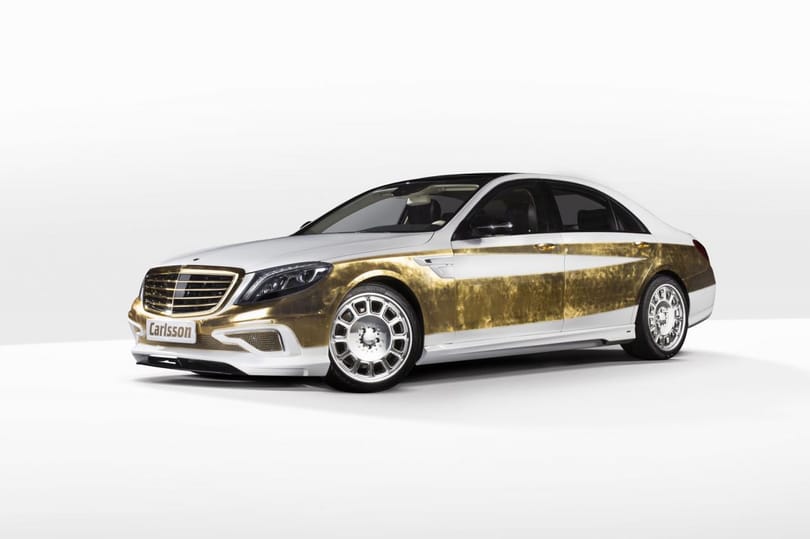 Versailles-i stílusban készült az aranyozott Mercedes