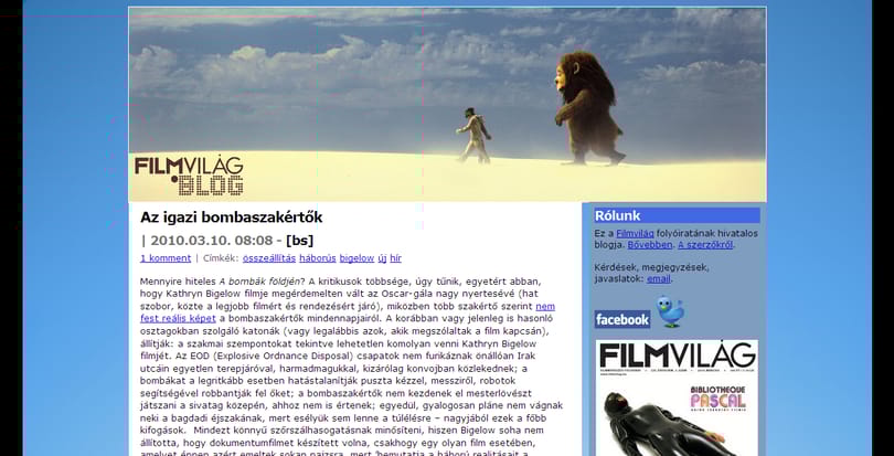 Mennyire hiteles A bombák földjén című film?