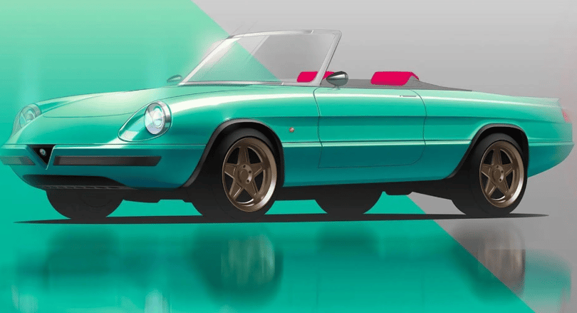 A csodás Alfa Romeo Spidert is megálmodták elektromos autóként