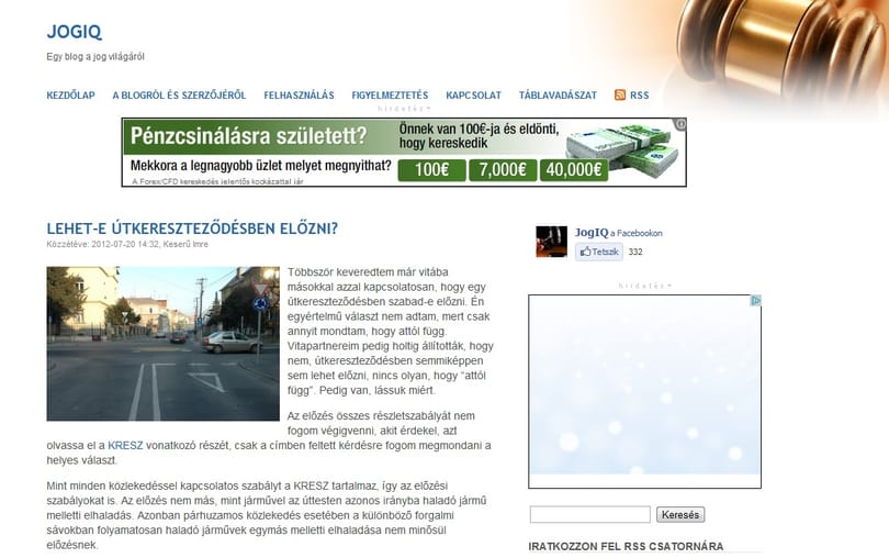 Szabad-e útkereszteződésben előzni?
