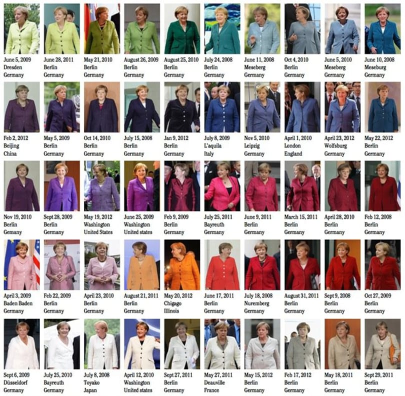 Fotók: kiderült, miért néz ki Merkel mindig ugyanúgy