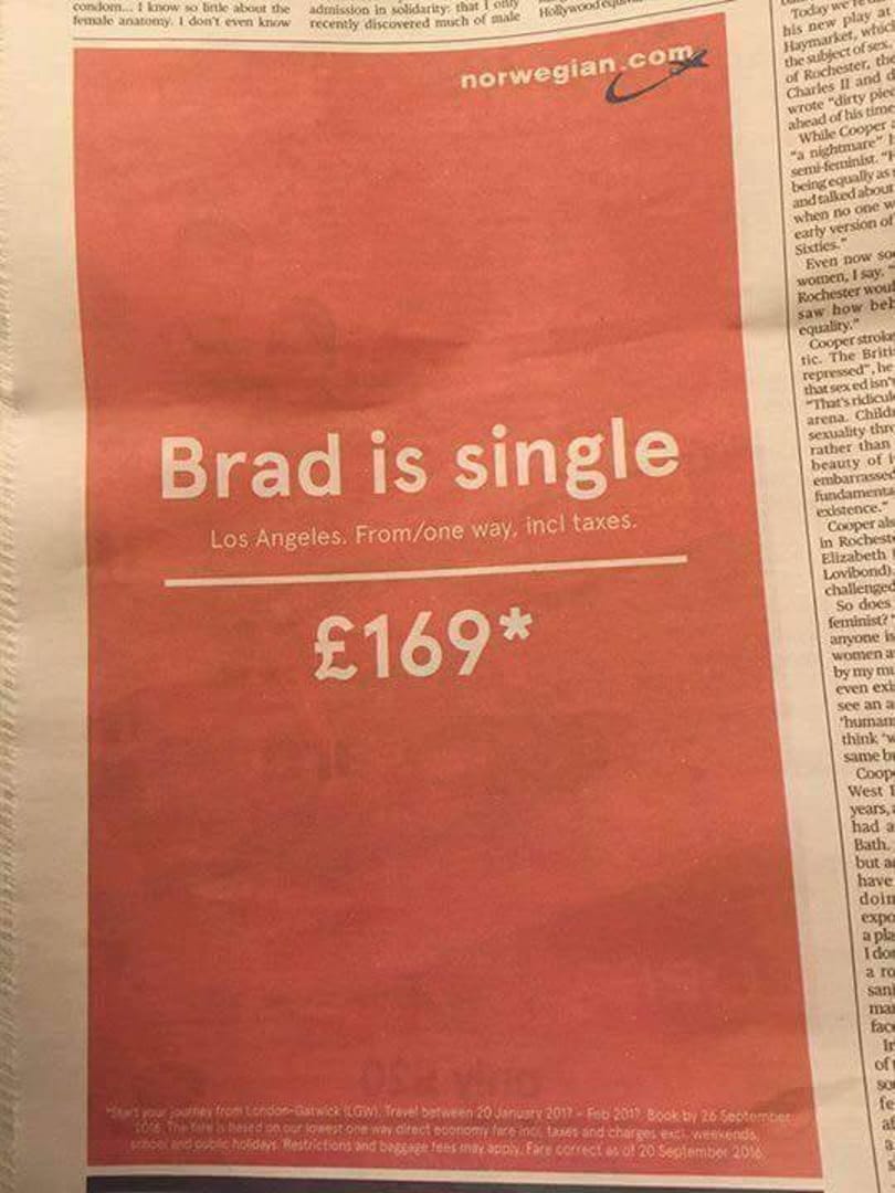 Azt ugye tudják, hogy a Brad Pitt-es repülőjegyreklámot a BKK-tól nyúlták?