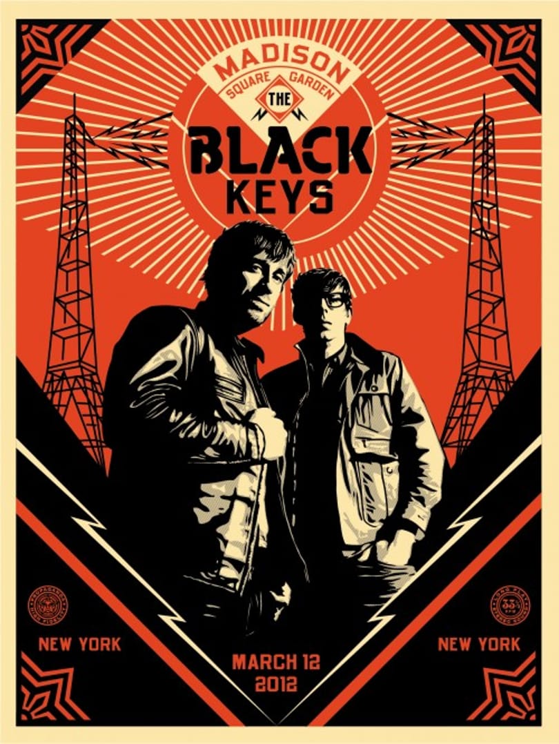 A világhírű Obama-plakát készítőjének vagány The Black Keys poszterei