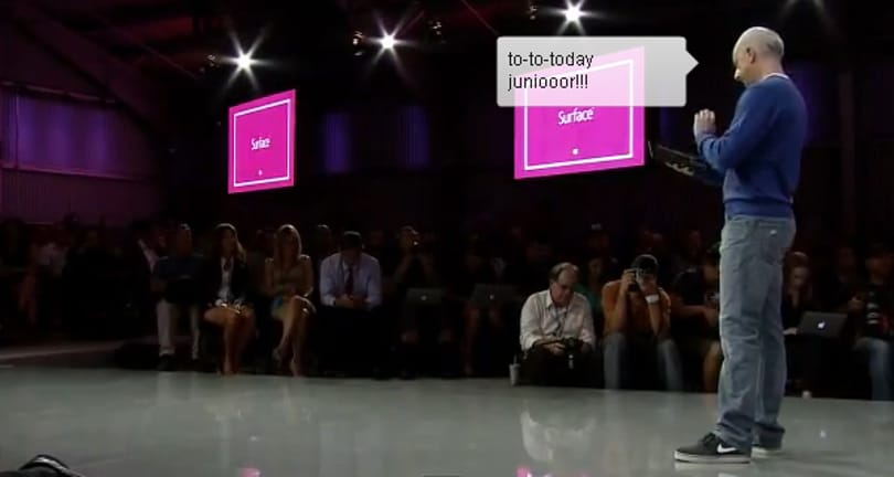 Napi videó: lefagyott a Microsoft táblagép a bemutatón
