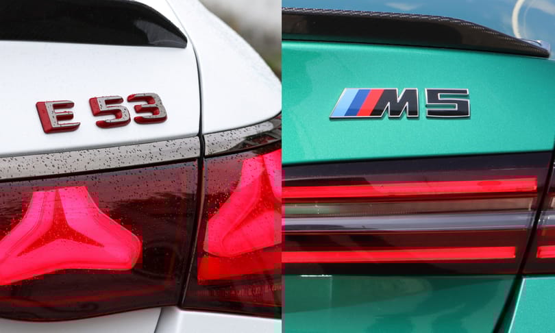 Gigászok csatája: a 612 lovas Mercedes-AMG E 53 a 727 lóerős BMW M5 ellen