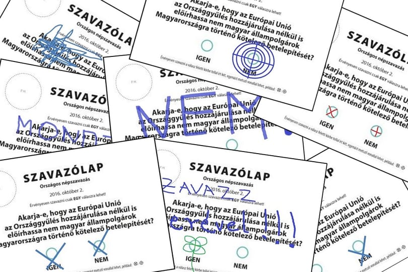 Teszt: Találja ki, melyik szavazólap érvénytelen!