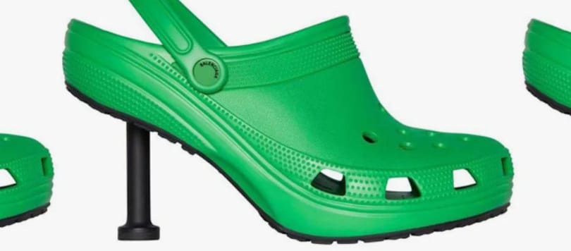 A tűsarkú Crocs papucs nem viccel