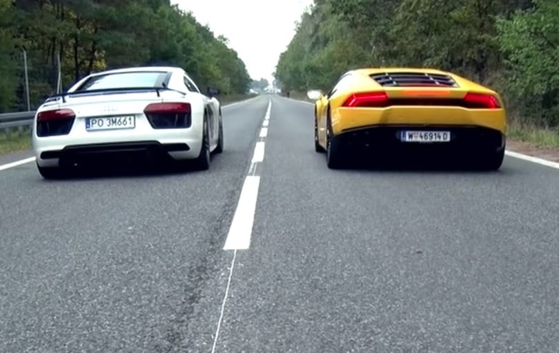 Az R8 vagy a Huracan a gyorsabb? Elvileg ugyanaz a motor van bennük – videó