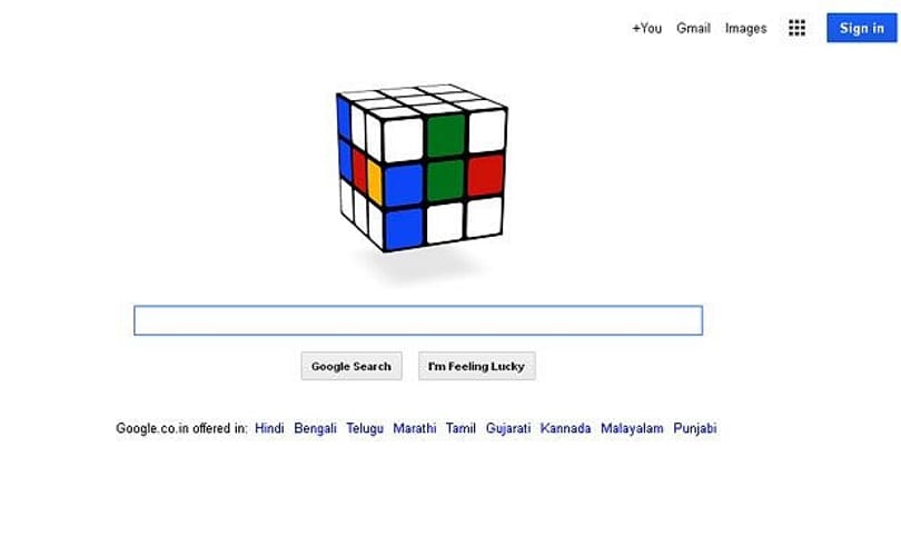 Előkelő helyen végzett a Google Rubik-kockás logója