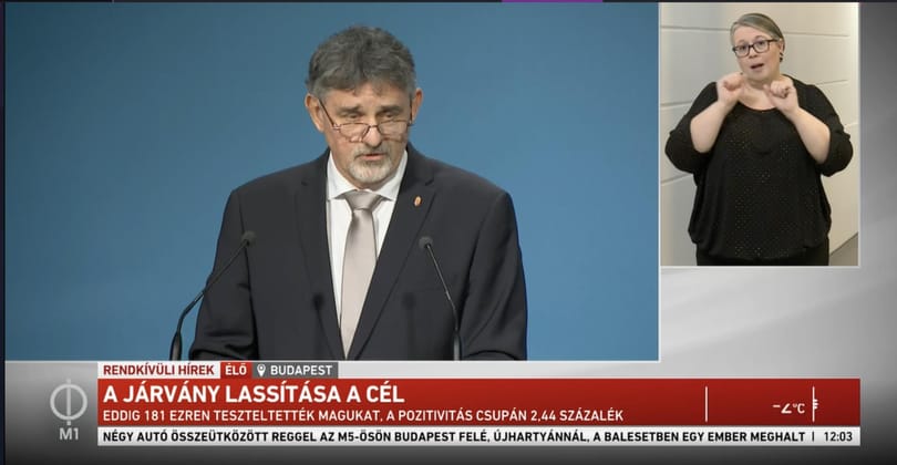Operatív törzs: 4436 koronavírusost találtak a tömeges tesztelésen
