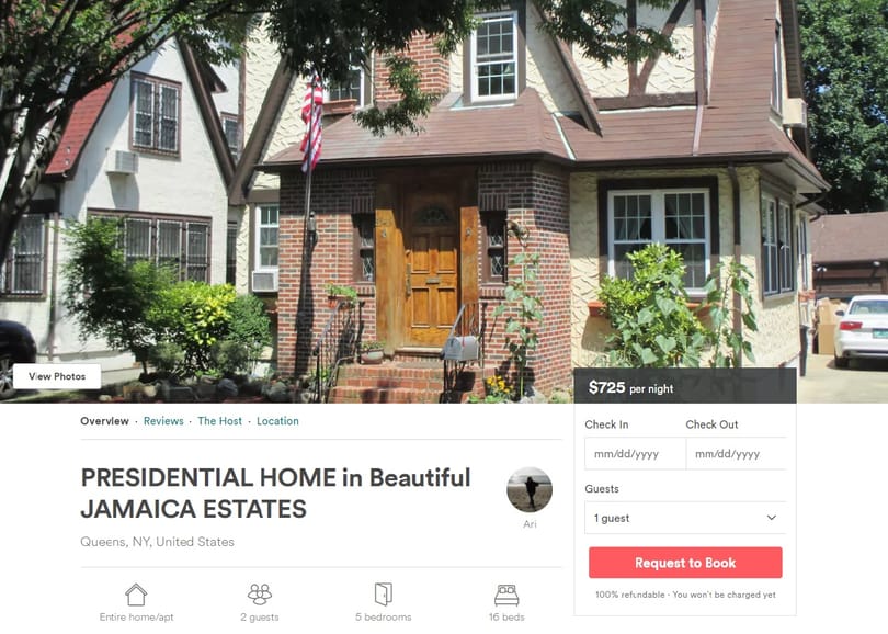Airbnb-n bárki kiveheti Trump gyerekkori otthonát