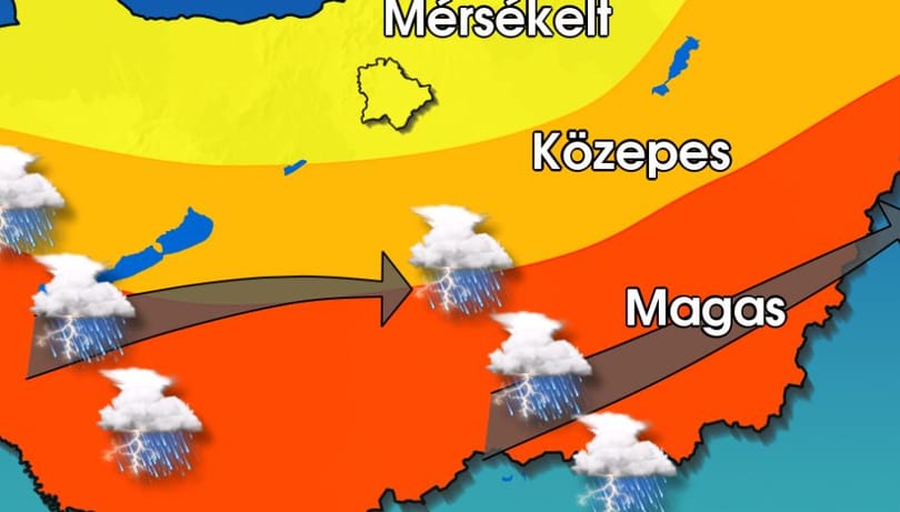 Az ország középső és déli részét tarolhatja le a vihar