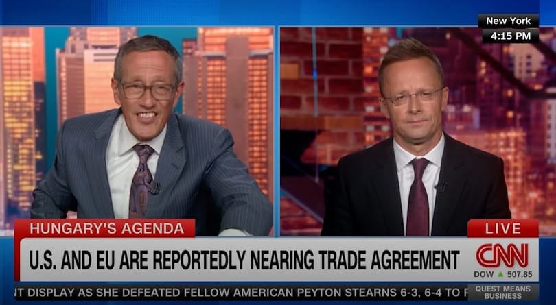 Szijjártó a CNN-nek: A Pride bizonyította, hogy a szerelem teljesen szabad Magyarországon