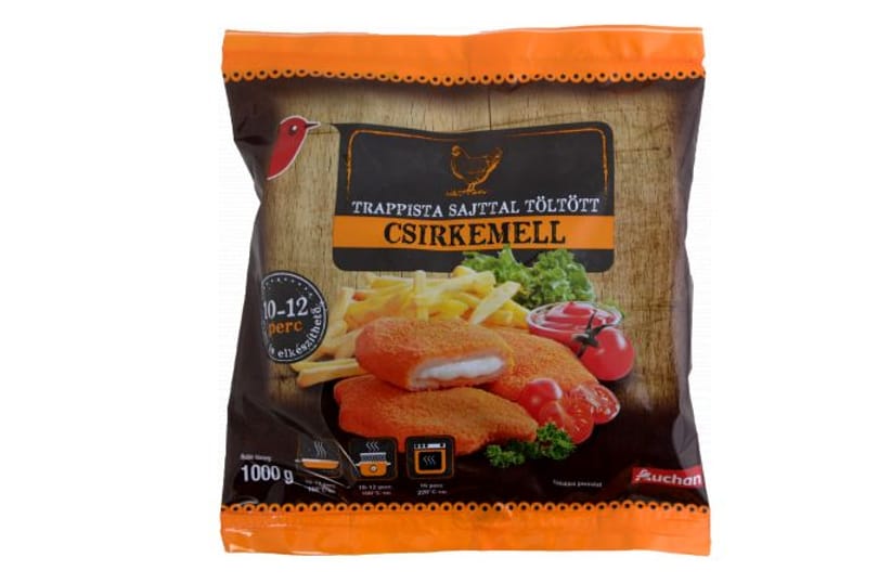 Csirkemellet hív vissza az Auchan, mert szalmonellát találtak a töltelékben