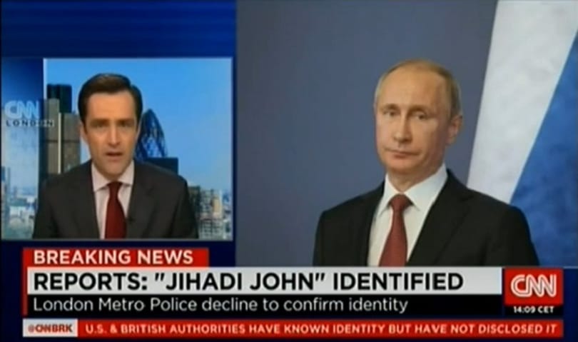 Kínos baki: Putyin lett az Iszlám Állam hóhérja a CNN-nél – videó