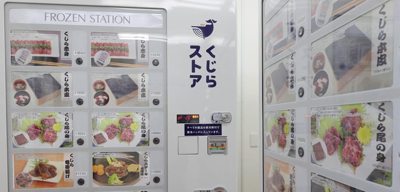 Automatákból vásárolhatnak bálnahúst a japánok