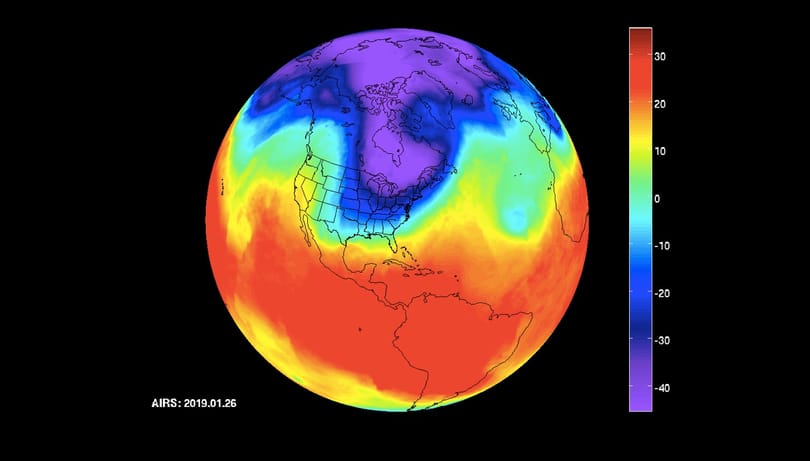 A NASA készített egy animációt: így tört be a -40 fokos hideg az USA területére