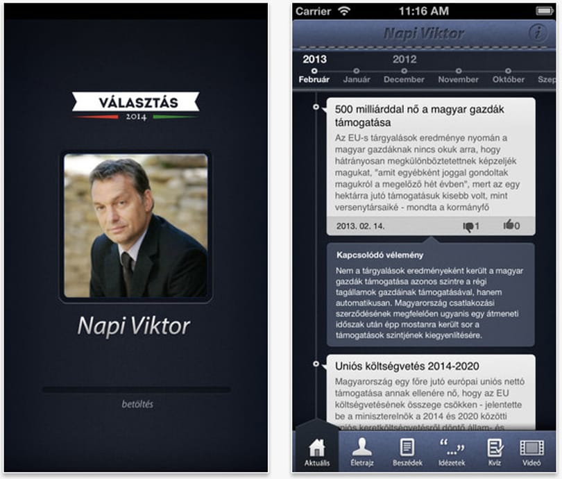 Ezt kapta mobilra Orbán Viktor
