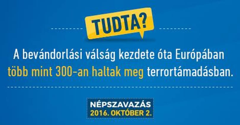 Bedobják a terrortámadás-kártyát a kormány plakátkampányában – fotó