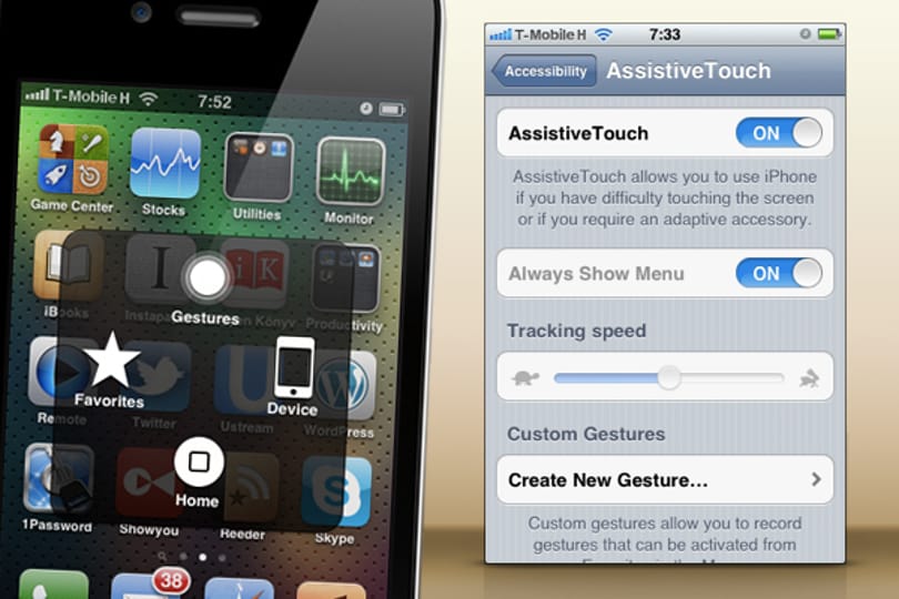 iOS 5 tipp: funkciók gyorsabb elérése és saját ujjgesztusok használata