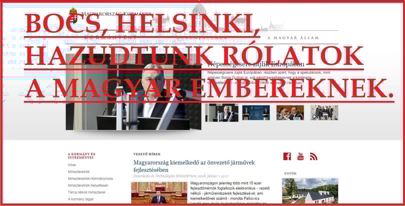 A kormánynak egy hónapig minden nap bocsánatot kell kérnie a Helsinki Bizottságtól
