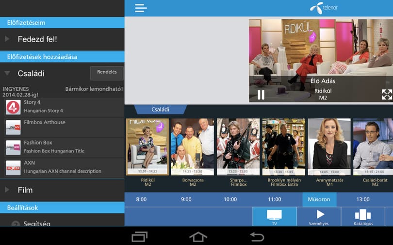 Tévészolgáltatást indított a Telenor