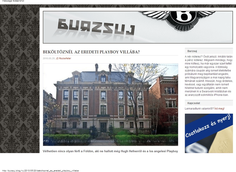 Költözzön be az eredeti Playboy-villába