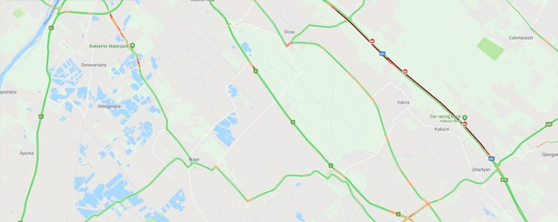 Baleset miatt komoly dugók az M5-ösön