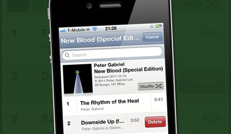 iOS 5 tipp: dalok törlése közvetlenül az iPhone-on vagy iPaden
