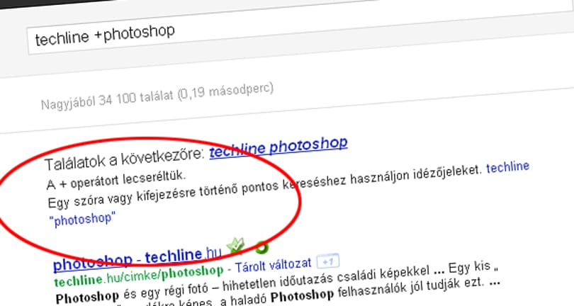 Eltávolította a Google a + Boolean operátort a keresőből
