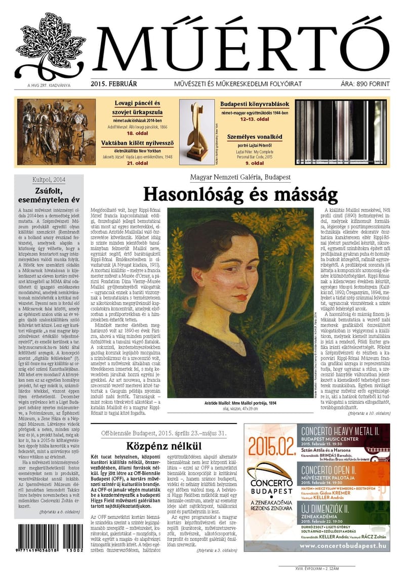 Megjelent a Műértő februári lapszáma