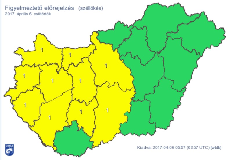 Nagy szél lesz ma, riasztást is kiadtak