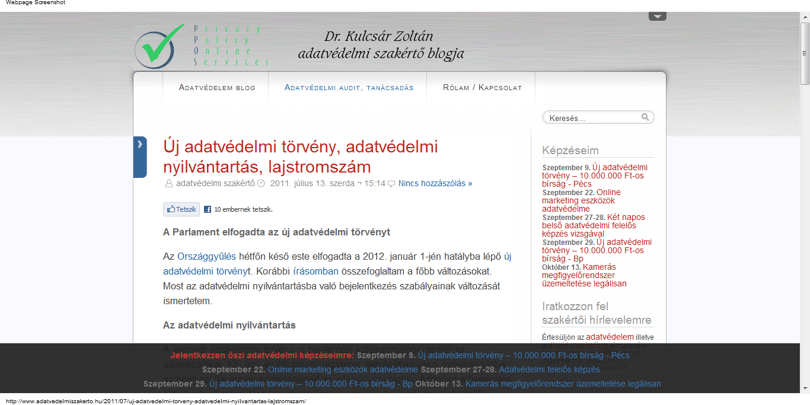 Komoly változások az új adatvédelmi törvényben