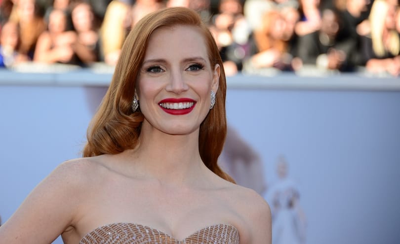 Jessica Chastain is meglátogatta Zelenszkijt