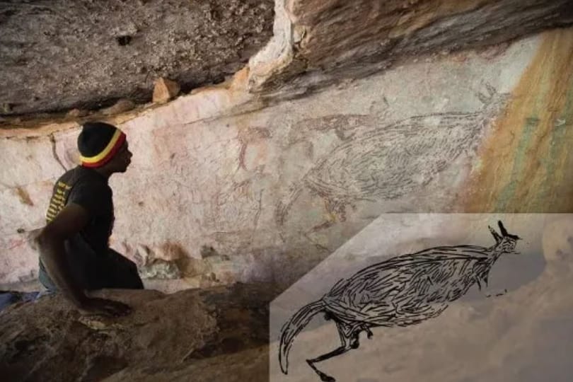 Darázsfészkek alapján jöttek rá, hogy ez a sziklrarajz több mint 17 ezer évvel ezelőtt készült