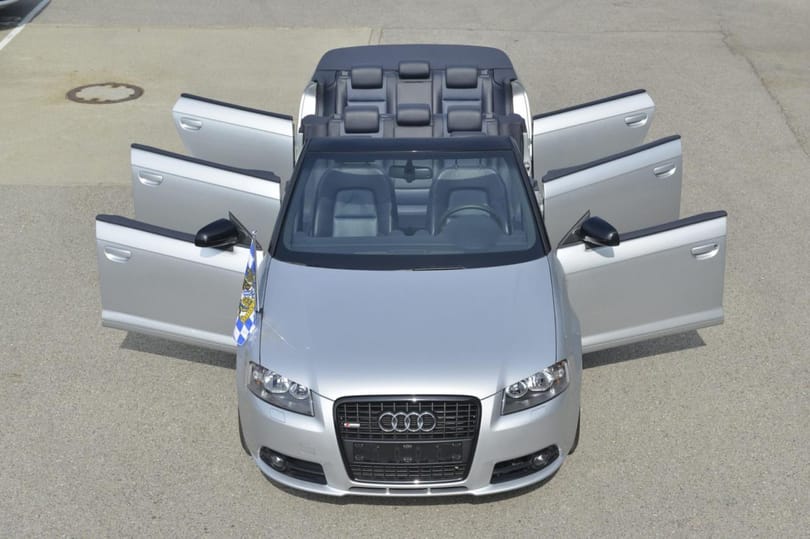 Német humor Audi módra: íme a nyolcszemélyes A3 kabrió
