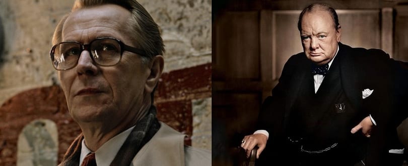 Fotó: Fel sem lehet ismerni Gary Oldmant Winston Churchillként