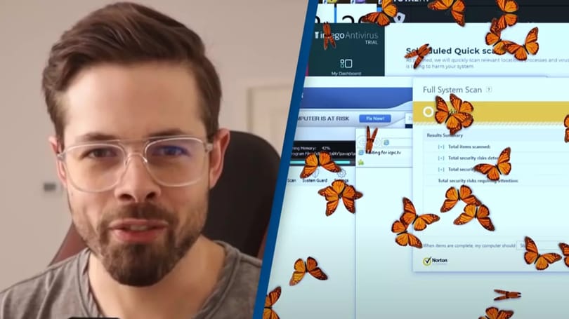 1000 vírust telepített a számítógépére. Aztán rájuk engedte a vírusirtó programokat. Ami utána történt, arról itt a videó