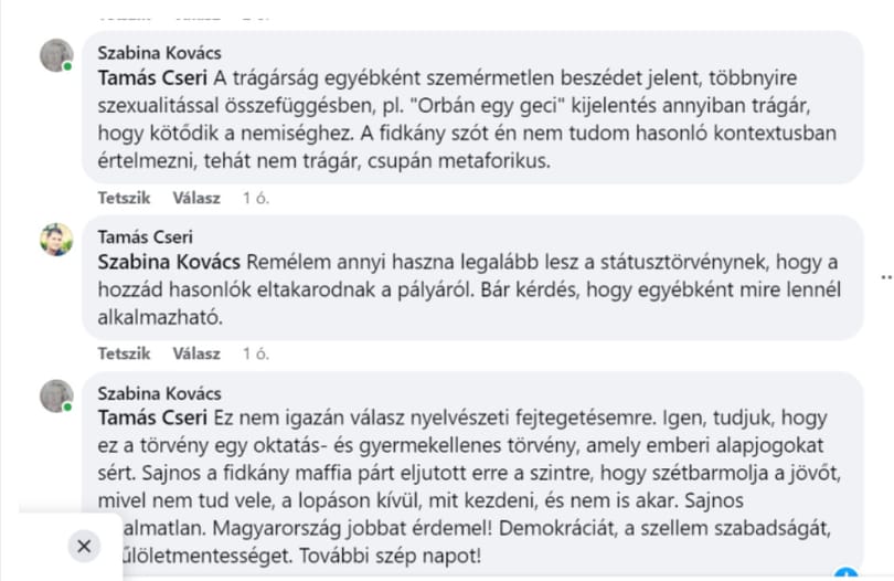 „Remélem annyi haszna legalább lesz a státusztörvénynek, hogy a hozzád hasonlók eltakarodnak a pályáról” – mondta egy fideszes képviselő az egyik pedagógusnak