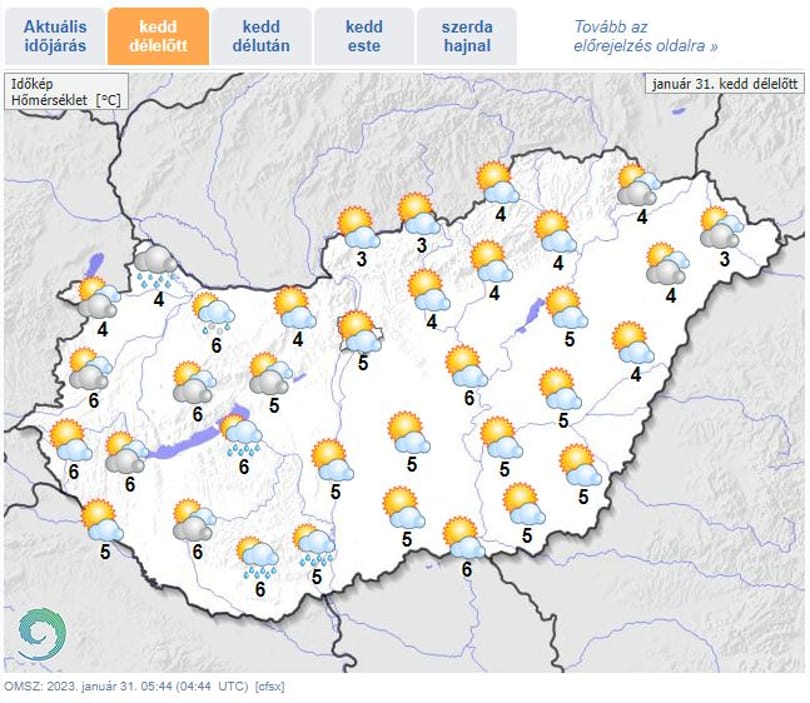 Kicsit kisüt a nap, de utána visszatérnek a felhők és hózáport, meg égzengést hoznak magukkal