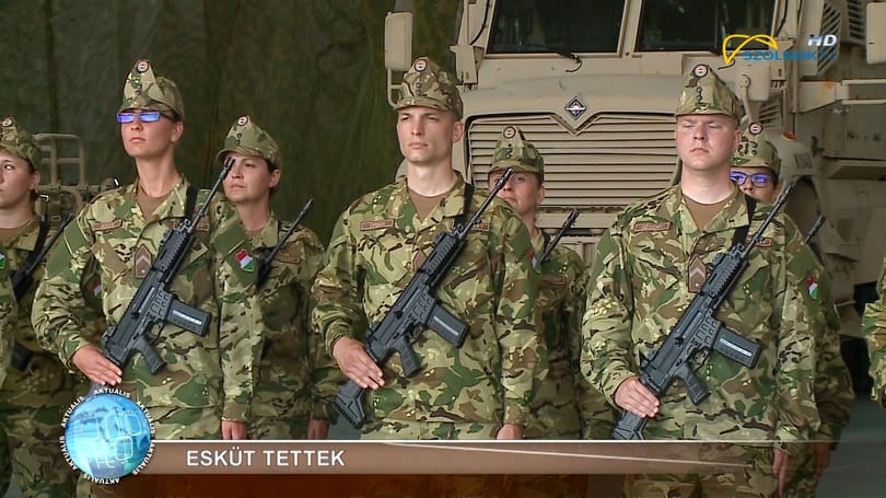 Katonai esküt tett Orbán Gáspár