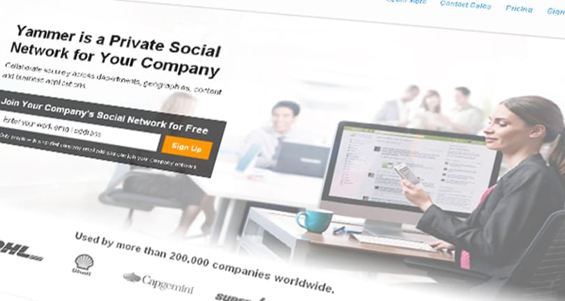 Egymilliárd dollár - felvásárolta a Microsoft a Yammer-t